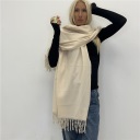 sciarpa in viscosa e lana rainbow